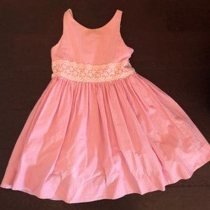 Girls Polo Seersucker Dress 5T